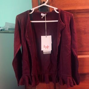 Girls merino wool cardigan